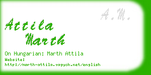 attila marth business card